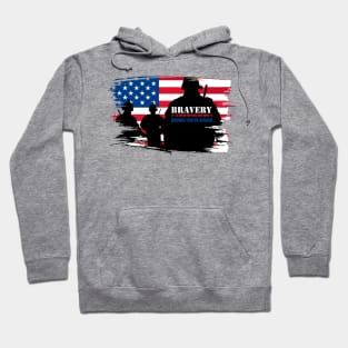 'Bravery Is Being Afraid' Military Public Service Shirt Hoodie